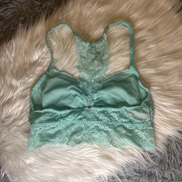 VS PINK Teal Lace Bralette - Picture 4 of 6